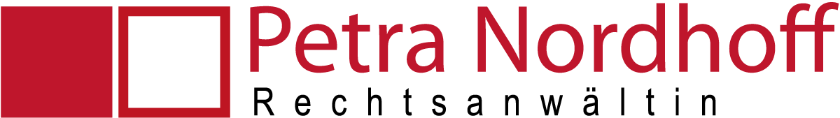 Logo Petra Nordhoff Rechsanwältin für Insolvenz und Sanierungsrecht und angrenzende Rechtsgebiete